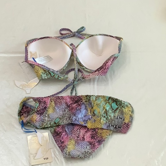 Lisa Blue RAINBOW SERPENT bikini - multi (#24) - Picture 3 of 14